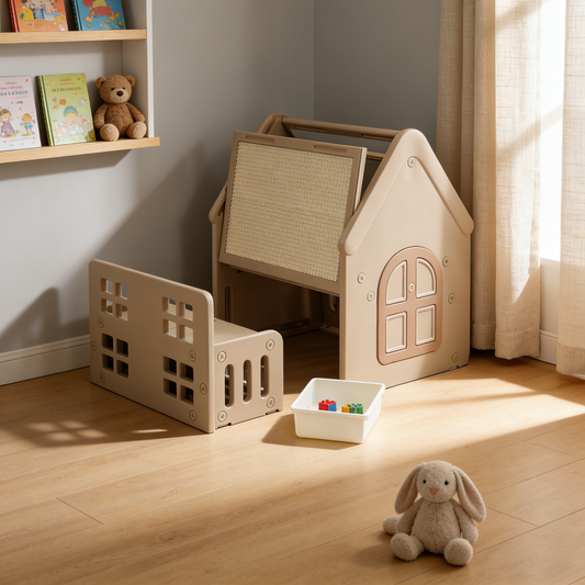 ComfyKidz® Multifunctioneel Speelhuisje met opbergbank