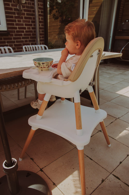 ComfyKidz® Multiseat Latte 5 in 1 | Kinderstoel met Speeltafel