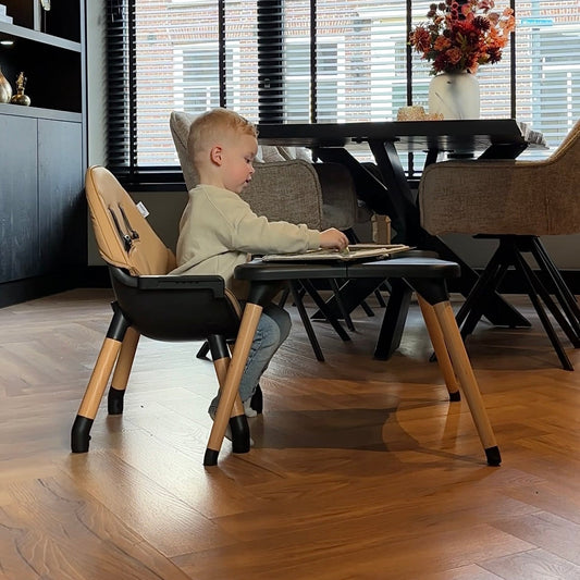 ComfyKidz® MultiSeat Mocha 5 in 1 | Kinderstoel incl. Speeltafel