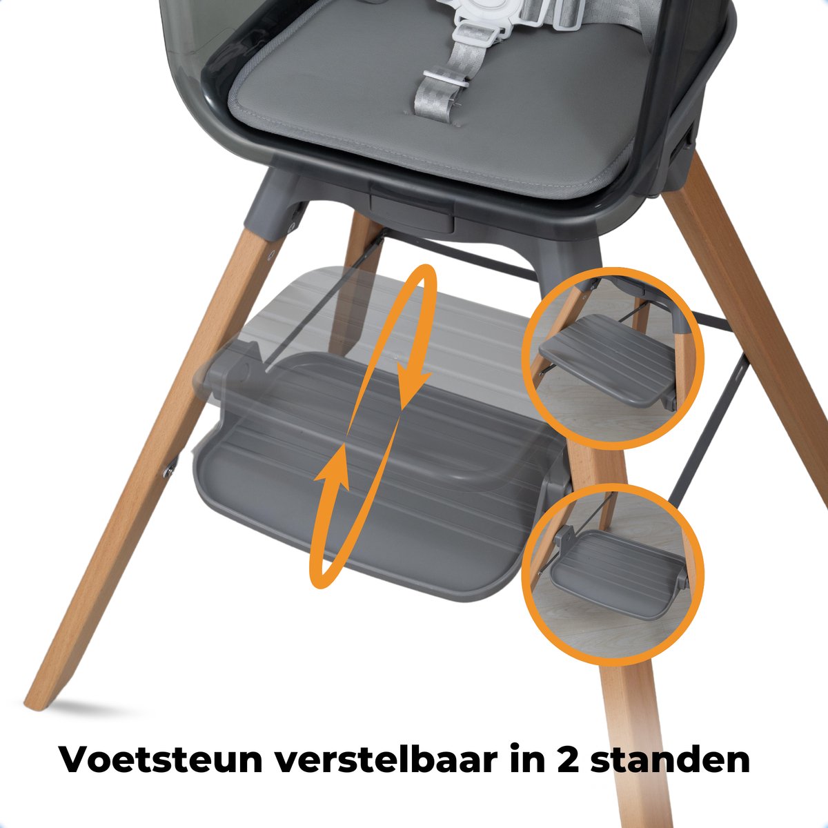 ComfyKidz® Twist 'n Sit 360° | Donkergrijs