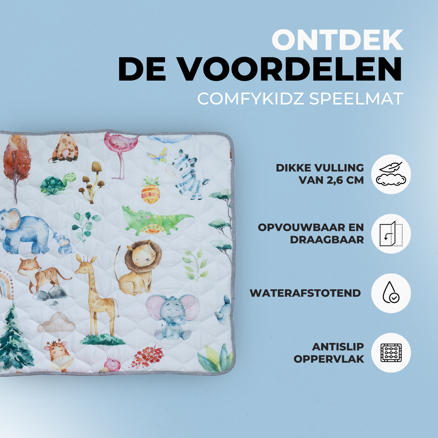 ComfyKidz® Waterafstotende Speelmat