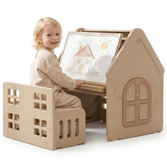 ComfyKidz® Multifunctioneel Speelhuisje met opbergbank | Voor zowel binnen als buitengebruik