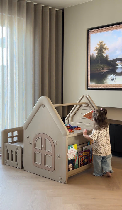 ComfyKidz® Multifunctioneel Speelhuisje met opbergbank | Voor zowel binnen als buitengebruik