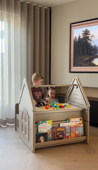 ComfyKidz® Multifunctioneel Speelhuisje met opbergbank | Voor zowel binnen als buitengebruik