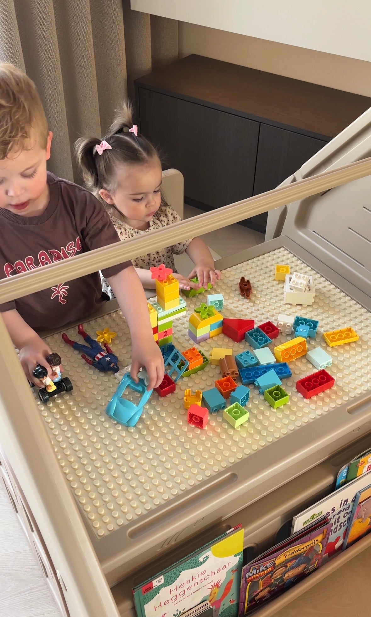 ComfyKidz® Multifunctioneel Speelhuisje met opbergbank | Voor zowel binnen als buitengebruik