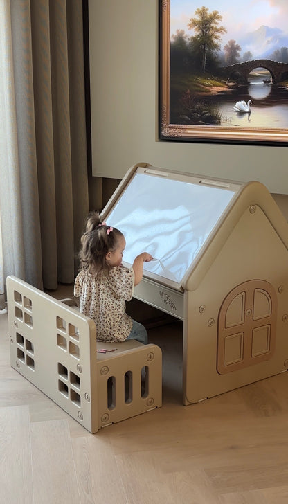 ComfyKidz® Multifunctioneel Speelhuisje met opbergbank | Voor zowel binnen als buitengebruik