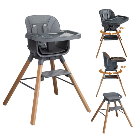 ComfyKidz® Twist 'n Sit 360° | Donkergrijs